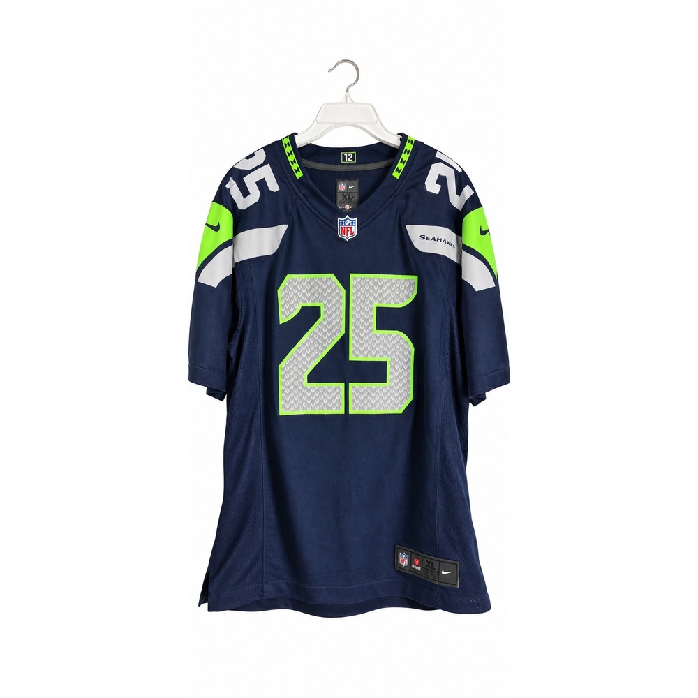 Nike On Field Richard Sherman #25 Seattle Seahawks NFL Jersey Mens XL Navy